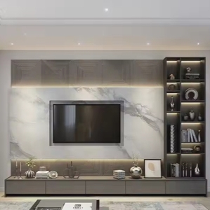 Muebles de Madera Modernos y Lujosos para Sala de Estar, Mueble para TV y Juego de Mesa de Centro, Mueble de Pared para TV - Product Image 1