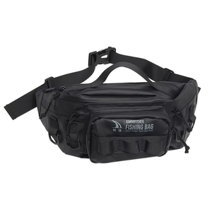 Riñonera de pesca multifuncional de un solo hombro, mochila impermeable con señuelo de poliéster, bolsa de cebo de inserción de caña, bolsa de pecho de pesca - Product Image 1
