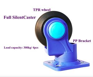 Carretilla de plataforma plegable de plástico virgen, carro de mano portátil <span class=keywords><strong>PH300</strong></span>, silencioso, 300kg, 9060 SF - Product Image 4