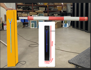 מחסום חניה אוטומטי מיני עם מנוע DC24V מהיר 2-6 שניות, עם זרוע באורך 3 מטרים לכניסה/יציאה לחניון, חדש במלאי - Product Image 3