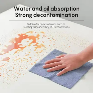 Quick Dry Strong Absorption Microfiber Cleaning Cloths Disposable Kitchen Towel Non Stick Oil Dish Cloth Reusable Cleaning Towel