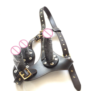 ขายดีสวมคู่ของกางเกงหนังชายหญิงและลึงค์สามารถถอดของเล่นทางเพศสำหรับผู้ใหญ่เลสเบี้ยนคู่เพศเกย์ - Product Image 3