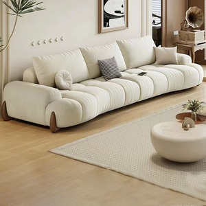Set di Divani Componibili di Lusso Realizzati con Cura dalla Fabbrica Originale Comfort a Portata di Mano Realizzati in Tessuto e Legno - Product Image 1