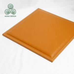 MUMU หนัง MDF หรูระดับไฮเอนด์แผงหกเหลี่ยมหุ้มผนังโบราณของบ้านส่วนตัว - Product Image 2