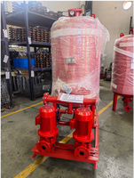 Système de pompage d'incendie vertical multi-étages avec armoire de commande intelligente et réservoir sous pression pour la protection incendie des bâtiments