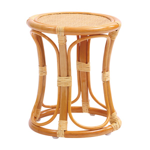 Taburete de mimbre con girasol para el hogar, café marrón/oscuro/Natural - Product Image 2