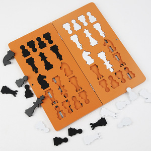 Usine directe <span class=keywords><strong>nouveau</strong></span> jouet de <span class=keywords><strong>jeu</strong></span> de société de bataille pour enfants pliable en bois insérer échiquier éducation précoce échiquier - Product Image 3