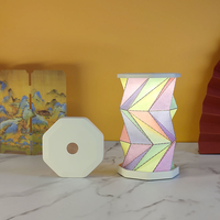Lanternes en papier créatives portables personnalisées avec lumière LED rotative à intensité variable au toucher, mini veilleuse douillette, ensemble cadeau unique pour femmes