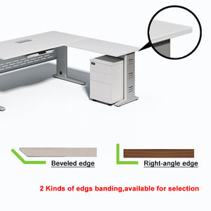 Titan Series XS T1414La Cadre et assemblage en métal de bureau en forme de L simples requis avec fonctions de stockage - Product Image 5
