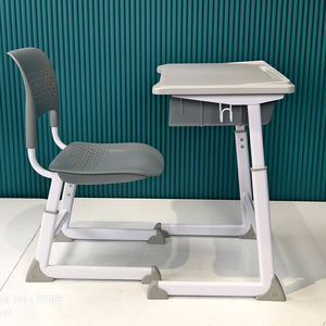 โต๊ะและเก้าอี้พลาสติกตามหลักการยศาสตร์สำหรับนักเรียนมัธยมเฟอร์นิเจอร์สำหรับโรงเรียน - Product Image 4