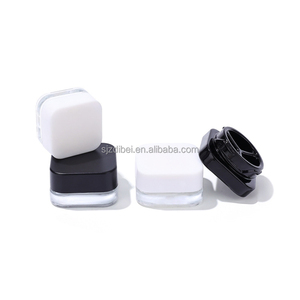 9ml cear đen trắng vuông lọ thủy tinh cô đặc hộp thủy tinh với ngăn hai ngăn chứa dầu 9ml chia Jar - Product Image 4