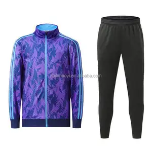 National team soccer jersey winter training jacket quickdry breathable argentina purple soccer jersey for Lionel Messi