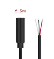 2.5mm écouteur mâle femelle 3 pôles 4 pôles Extension Audio connecteur de fil fiche de câble 3 broches 4 broches bricolage réparation adaptateur de fil 25cm