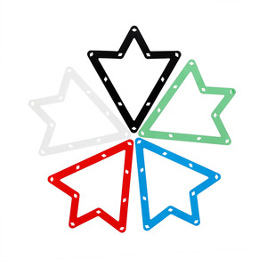 Accessoire de <span class=keywords><strong>billard</strong></span> : Triangle de table de <span class=keywords><strong>billard</strong></span> invisible, 6 pièces de 2-1/4 pouces - Product Image 1