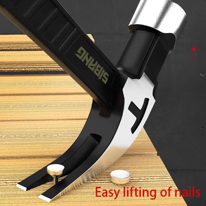 Marteau <span class=keywords><strong>de</strong></span> toiture tout en acier, entièrement forgé, à une seule griffe, avec porte-clous magnétique, extracteur <span class=keywords><strong>de</strong></span> clous latéral pour les couvreurs - Product Image 3