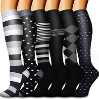 Chaussettes de compression de haute qualité pour hommes et femmes, protection sportive jusqu'au genou, vente chaude de l'usine WUYANG