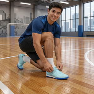 <span class=keywords><strong>Scarpe</strong></span> da Calcio Indoor Traspiranti di Alta Qualità, Disponibili sia in Versione Alta che Bassa. Calzini da calcio in regalo - Product Image 3