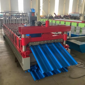 เครื่องขึ้นรูปลอนหลังคาเหล็กเคลือบสีอัตโนมัติความเร็วสูง Haide พร้อมระบบ PLC และมาตรฐาน CE - Product Image 3