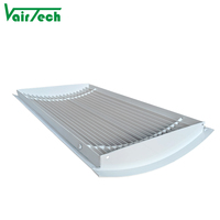Barre linéaire incurvée, en aluminium, pour climatiseur électrique, avec diffuseur de conduit en spirale