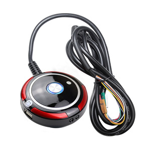 Boîtier d'ordinateur de bureau, alimentation électrique, bouton de réinitialisation avec lumière LED bleue, câble d'extension de 1.6M, interrupteur de réinitialisation - Product Image 1