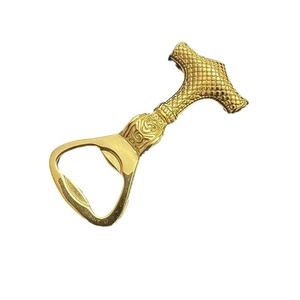 ที่เปิดขวดสแตนเลส ดีไซน์ค้อนธอร์ แบบเรโทร เคลือบทอง สำหรับเครื่องดื่ม - Product Image 4