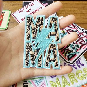 New Embroidery Iron on Summer Watermelon Ice Lolly Let Them Mama Patch for Clothes Hat Decoration - Product Image 2