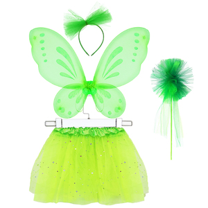 Gonna Tutu con paillettes colorate per ragazze con ali di <span class=keywords><strong>farfalla</strong></span> fascia per la testa con bacchetta a tema <span class=keywords><strong>farfalla</strong></span> <span class=keywords><strong>Costume</strong></span> da festa - Product Image 3