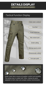 <span class=keywords><strong>Pantalon</strong></span> tactique pour homme, imperméable, anti-déchirure, multi-poches, avec poche pour genouillères, <span class=keywords><strong>pantalon</strong></span> cargo, <span class=keywords><strong>pantalon</strong></span> de travail extérieur, OEM - Product Image 4