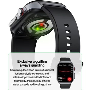 Thời trang người đàn ông phụ nữ wearables gt585 màn hình vuông phát hiện ECG BT cuộc gọi ai y tế chẩn đoán IP68 sức khỏe không thấm nước thông minh đồng hồ - Product Image 6