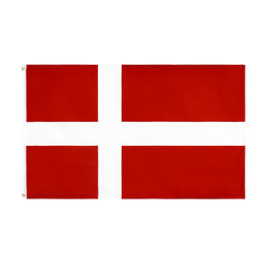Vente en gros 100% Polyester 3x5ft Stock DNK DK Red White Cross <span class=keywords><strong>Danmark</strong></span> Danemark Drapeau - Product Image 2