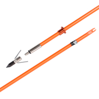 Elong extérieur 8mm flèche de pêche solide fibre de verre aluminium bloc coulissant chasse flèches de pêche à l'arc