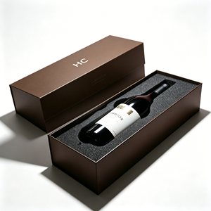 Premium Rigid Paper Wine Gift <b>Box</b> <b>Foldable</b> Magnetic Closure Custom Logo Luxury Packaging for Single Bottle Whiskey - Product Image 3