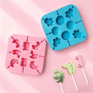Moule en silicone de qualité alimentaire fait à la main outil de sucette de dessin animé créatif bricolage formes de papillons animaux-pour bâtonnets de <span class=keywords><strong>fromage</strong></span> bonbons - Product Image 3
