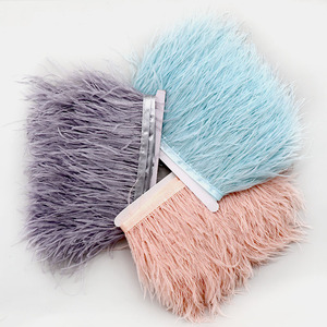 Franges et garnitures en <span class=keywords><strong>plumes</strong></span> <span class=keywords><strong>d</strong></span>'<span class=keywords><strong>autruche</strong></span> pour la couture et l'artisanat - Product Image 1