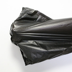 Sacs poubelle en plastique noir de grande taille XL, épaissis avec poignées, pour usage au bureau - Product Image 3