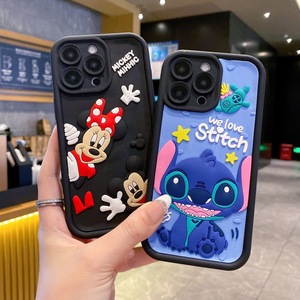 <span class=keywords><strong>Coque</strong></span> de téléphone anti-chute en TPU pour <span class=keywords><strong>iPhone</strong></span> 12 13 Mini Pro Max, motif dessin animé <span class=keywords><strong>Mickey</strong></span> Stitch, étui créatif pour <span class=keywords><strong>iPhone</strong></span> 16 17 personnalisé - Product Image 3