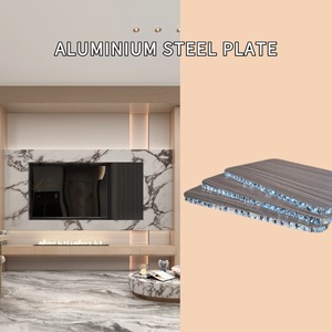 Tùy chỉnh nhôm tổ ong tấm thiết kế hiện đại độ cứng cao nhôm-thép tấm Multilayer vật liệu xây dựng chống cháy - Product Image 5