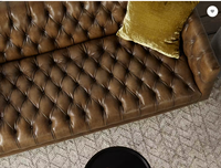 Canapé Chaise Longue en Cuir Rétro Industriel de Luxe, Design Moteur d'Avion Rafraîchissant, Mobilier de Maison pour Hôtel, Chambre, Villa