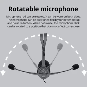 <span class=keywords><strong>Casque</strong></span> stéréo multifonction de classe entreprise <span class=keywords><strong>Logitech</strong></span> H111 avec <span class=keywords><strong>casque</strong></span> de microphone antibruit <span class=keywords><strong>Prise</strong></span> audio 3.5mm - Product Image 4