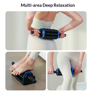 Masajeador de Rodillos Percutor de <span class=keywords><strong>Yoga</strong></span> Inalámbrico Automático 360 2026 para Recuperación Muscular con Base Manos Libres - Product Image 3