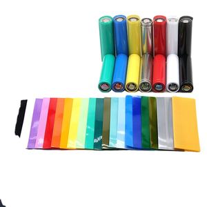 Housse de protection <span class=keywords><strong>isolante</strong></span> en film thermorétractable à section unique en PVC pour batteries 18650 21700 26650 n ° 7 et n ° 5 - Product Image 1