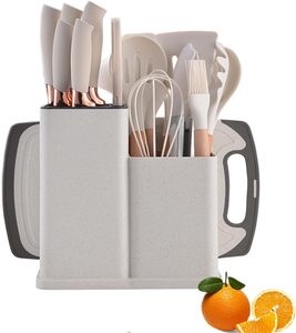 Utensílios De Cozinha De <span class=keywords><strong>Silicone</strong></span> 19 PCS Conjunto com Cabo De Madeira Acessórios De Cozinha Incluindo Suporte para Ferramenta e Utensílios De Cozinha - Product Image 1
