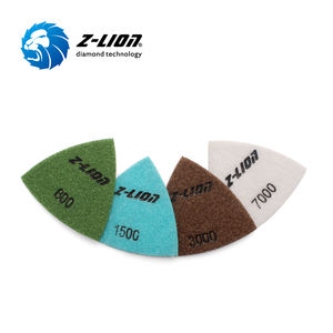 Tampons de polissage triangulaires en diamant Z-LION 3 pouces, tampons de ponçage triangulaires en <span class=keywords><strong>verre</strong></span>, pour béton, granit, marbre, <span class=keywords><strong>verre</strong></span> - Product Image 1