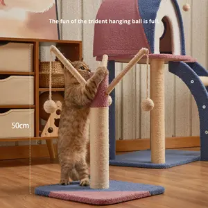 Commercio all'ingrosso moderno Multi-strato gatto albero Stand in legno Pet Jumping piattaforma di arrampicata per gatti casa gatto giocattolo per gatti - Product Image 5