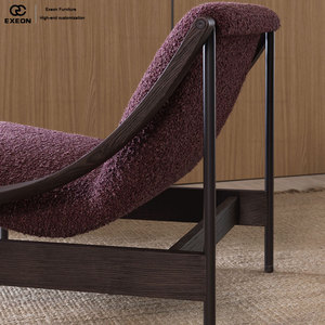 Ensemble <span class=keywords><strong>de</strong></span> fauteuils inclinables <span class=keywords><strong>de</strong></span> style nordique exquis et luxueux pour salon d'hôtel, avec un <span class=keywords><strong>design</strong></span> créatif et un tissu confortable. - Product Image 3