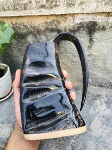 Corne à boire authentique pour animaux, tasse de haute qualité, sans danger pour les aliments, polie à la main, cadeau d'affaires, écologique, forme naturelle, taille L - Product Image 3