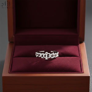 Anillo de Diseño de Cadena Vintage Hecho a Mano de Alta Calidad, Joyería de Oro Sólido de 18K con Diamantes Naturales Reales, Anillo Brillante para Uso Diario - Product Image 5