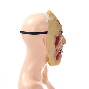 Maschera Divertente Ecologica in Lattice NPC per Halloween, <span class=keywords><strong>Horror</strong></span>, <span class=keywords><strong>Zombie</strong></span> Biochimico, Ferita, Maschera Integrale per Feste in Casa Stregata, 6 Colori - Product Image 5