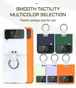Para <span class=keywords><strong>Samsung</strong></span> Galaxy Z Flip <span class=keywords><strong>4</strong></span> Ring Case Z Flip 3 Anti-caída TPU PC a prueba de golpes Proteger la cubierta del teléfono móvil Carcasa - Product Image 4