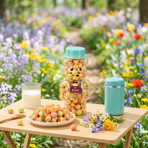 Longxiaoya Bocadillos <span class=keywords><strong>de</strong></span> Maíz Horneados Kosher, <span class=keywords><strong>Palomitas</strong></span> <span class=keywords><strong>de</strong></span> Maíz Dulces Semiblandas Sin Grasas Trans, Sabor a Caramelo con <span class=keywords><strong>Mantequilla</strong></span>, Bolsa <span class=keywords><strong>de</strong></span> 128g, Listo para Servir - Product Image 1